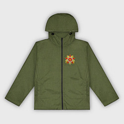 Ветровка с капюшоном женская Орден отечественной войны 9 мая, цвет: 3D-черный