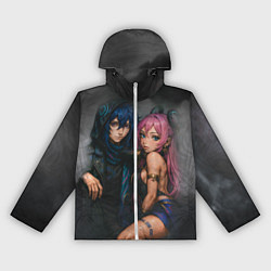 Ветровка с капюшоном женская Ситлали и Оророн, цвет: 3D-белый