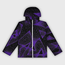 Ветровка с капюшоном женская The triangle is purple, цвет: 3D-белый