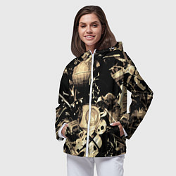 Ветровка с капюшоном женская Дарт Вейдер Йода Чубакка и другие из Star Wars, цвет: 3D-белый — фото 2