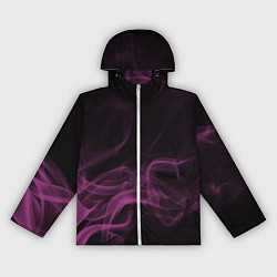 Ветровка с капюшоном женская Color smoke pink, цвет: 3D-белый