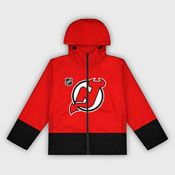 Ветровка с капюшоном женская Нью Джерси Девилз хоккей, цвет: 3D-черный