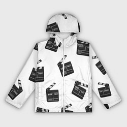 Ветровка с капюшоном женская Съёмочная хлопушка, цвет: 3D-белый