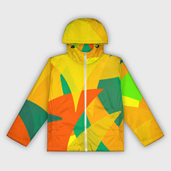 Ветровка с капюшоном женская Настроение в цветных тонах, цвет: 3D-белый