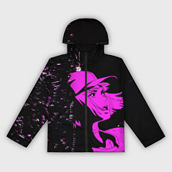 Ветровка с капюшоном женская Лазарь: Элейна, цвет: 3D-черный