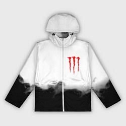 Ветровка с капюшоном женская Monster energy splash smoke, цвет: 3D-белый