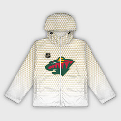 Ветровка с капюшоном женская Миннесота Уайлд - белый градиент, цвет: 3D-белый
