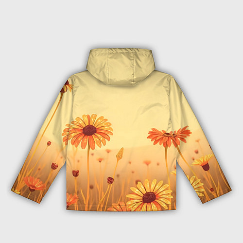 Женская ветровка Цветы на закате / 3D-Черный – фото 2