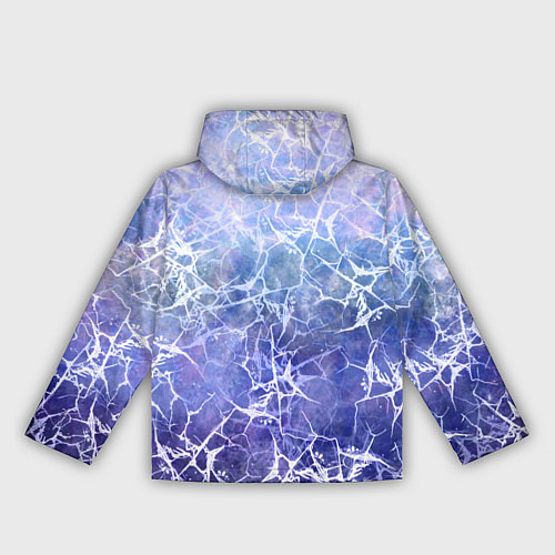 Женская ветровка Абстракция - white web on blue background / 3D-Черный – фото 2