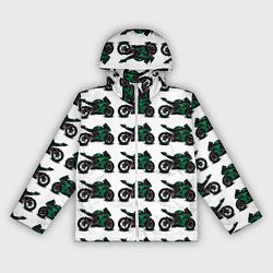 Женская ветровка Motorbike dark green