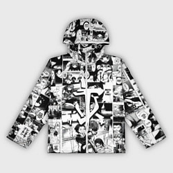 Ветровка с капюшоном женская Doom anime black, цвет: 3D-белый
