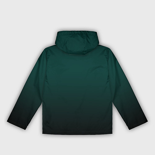 Женская ветровка Тёмный изумруд / 3D-Черный – фото 2
