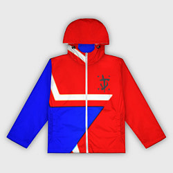 Ветровка с капюшоном женская Doom star geometry, цвет: 3D-белый