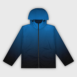 Ветровка с капюшоном женская Blue gradient, цвет: 3D-черный