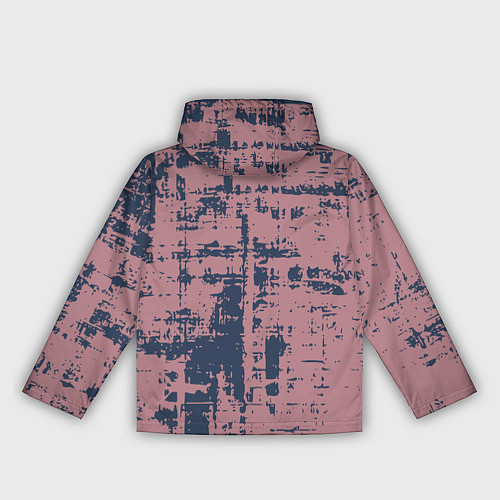 Женская ветровка Текстура с потертостями сине-розовая / 3D-Черный – фото 2