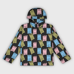 Ветровка с капюшоном женская Советские билеты транспорта, цвет: 3D-черный