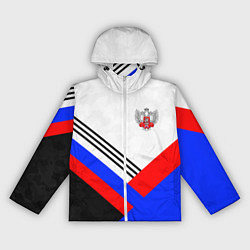 Ветровка с капюшоном женская Федерация бокса - Россия, цвет: 3D-белый