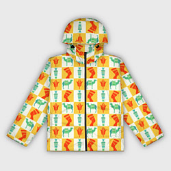 Ветровка с капюшоном женская Мотивы Египта, цвет: 3D-черный