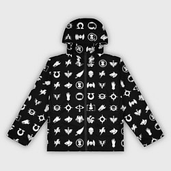 Ветровка с капюшоном женская Легионы Астартес, цвет: 3D-черный
