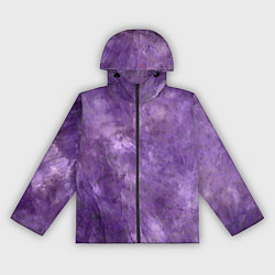 Ветровка с капюшоном женская Абстракция - violet oil painting, цвет: 3D-черный