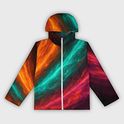 Ветровка с капюшоном женская Разноцветное движение, цвет: 3D-белый
