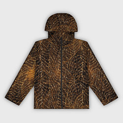 Ветровка с капюшоном женская Золотая сеть, цвет: 3D-черный