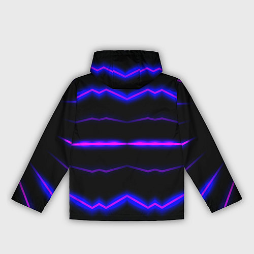 Женская ветровка Color multicoloured neon stripes / 3D-Черный – фото 2