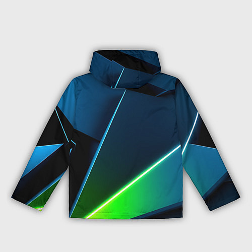 Женская ветровка Neon colored geometric / 3D-Черный – фото 2