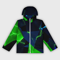 Женская ветровка Neon tile green