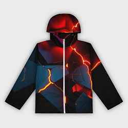 Ветровка с капюшоном женская Orange rift, цвет: 3D-белый