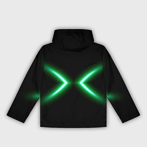 Женская ветровка Neon green lines / 3D-Черный – фото 2