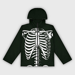 Ветровка с капюшоном женская Я скелетон, цвет: 3D-черный