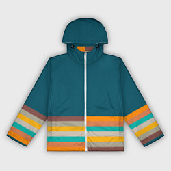 Женская ветровка Индиго и шумовой градиент заката с текстурой