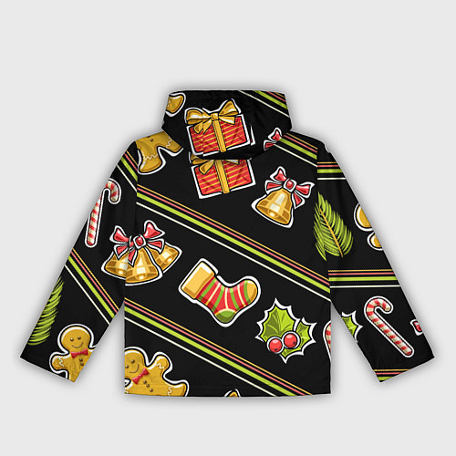 Женская ветровка Рождественский дух / 3D-Черный – фото 2