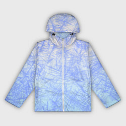 Ветровка с капюшоном женская В инее, цвет: 3D-белый