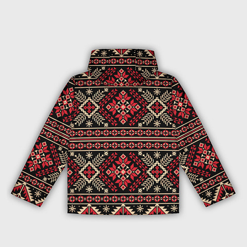 Женская ветровка Этнический славянский орнамент / 3D-Черный – фото 2