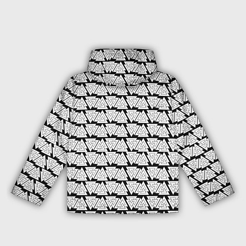 Женская ветровка Символы валькнут как защитная кольчуга / 3D-Черный – фото 2