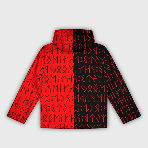 Женская ветровка Знаки рун / 3D-Черный – фото 2