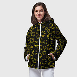 Ветровка с капюшоном женская Nirvana Pattern, цвет: 3D-белый — фото 2