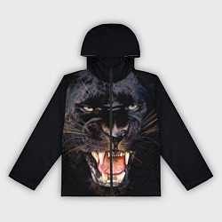 Ветровка с капюшоном женская Пантера, цвет: 3D-черный