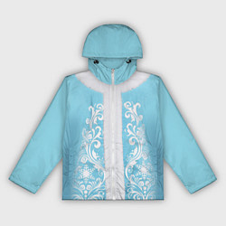 Ветровка с капюшоном женская Снегурочка, цвет: 3D-белый