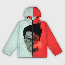 Ветровка с капюшоном женская Norton: White & Red, цвет: 3D-черный
