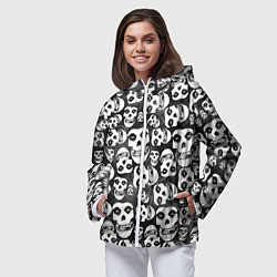 Ветровка с капюшоном женская Misfits Pattern, цвет: 3D-белый — фото 2