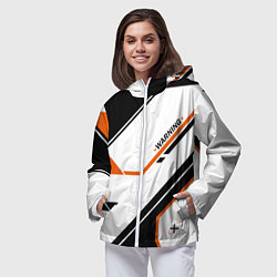 Ветровка с капюшоном женская CS:GO Asiimov P250 Style, цвет: 3D-белый — фото 2